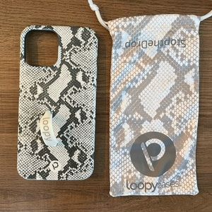 Loopy iPhone Case - 12 Pro Max (big size) Snakeskin Print